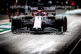 Kimi Raikkonen (FIN) Alfa Romeo Racing C39. 08.08.2020. Formula 1 World Championship, Rd 5, 70th Anniversary Grand Prix, Silverstone, England, Qualifying Day.