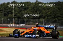 Lando Norris (GBR) McLaren MCL35. 08.08.2020. Formula 1 World Championship, Rd 5, 70th Anniversary Grand Prix, Silverstone, England, Qualifying Day.