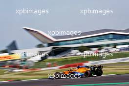 Lando Norris (GBR) McLaren MCL35.                                08.08.2020. Formula 1 World Championship, Rd 5, 70th Anniversary Grand Prix, Silverstone, England, Qualifying Day.