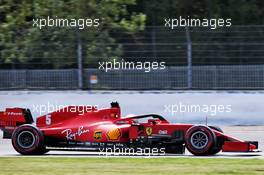 Sebastian Vettel (GER) Ferrari SF1000. 08.08.2020. Formula 1 World Championship, Rd 5, 70th Anniversary Grand Prix, Silverstone, England, Qualifying Day.
