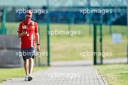 Sebastian Vettel (GER) Ferrari.                                08.08.2020. Formula 1 World Championship, Rd 5, 70th Anniversary Grand Prix, Silverstone, England, Qualifying Day.