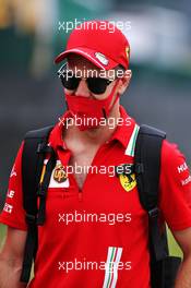 Sebastian Vettel (GER) Ferrari. 09.08.2020. Formula 1 World Championship, Rd 5, 70th Anniversary Grand Prix, Silverstone, England, Race Day.
