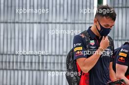 Alexander Albon (THA) Red Bull Racing. 06.08.2020. Formula 1 World Championship, Rd 5, 70th Anniversary Grand Prix, Silverstone, England, Preparation Day.