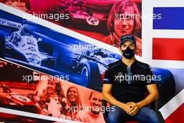 Nicholas Latifi (CDN) Williams Racing in the FIA Press Conference. 06.08.2020. Formula 1 World Championship, Rd 5, 70th Anniversary Grand Prix, Silverstone, England, Preparation Day.