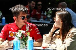 (L to R): Charles Leclerc (MON) Ferrari with his girlfriend Charlotte Sine (MON). 12.03.2020. Formula 1 World Championship, Rd 1, Australian Grand Prix, Albert Park, Melbourne, Australia, Preparation Day.