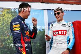(L to R): Alexander Albon (THA) Red Bull Racing with George Russell (GBR) Williams Racing. 12.03.2020. Formula 1 World Championship, Rd 1, Australian Grand Prix, Albert Park, Melbourne, Australia, Preparation Day.