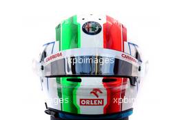 The helmet of Antonio Giovinazzi (ITA) Alfa Romeo Racing. 12.03.2020. Formula 1 World Championship, Rd 1, Australian Grand Prix, Albert Park, Melbourne, Australia, Preparation Day.