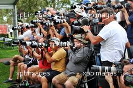 Paddock atmosphere - photographers. 12.03.2020. Formula 1 World Championship, Rd 1, Australian Grand Prix, Albert Park, Melbourne, Australia, Preparation Day.