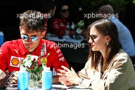 (L to R): Charles Leclerc (MON) Ferrari with his girlfriend Charlotte Sine (MON). 12.03.2020. Formula 1 World Championship, Rd 1, Australian Grand Prix, Albert Park, Melbourne, Australia, Preparation Day.