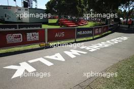 Melbourne walk autograph area. 11.03.2020. Formula 1 World Championship, Rd 1, Australian Grand Prix, Albert Park, Melbourne, Australia, Preparation Day.