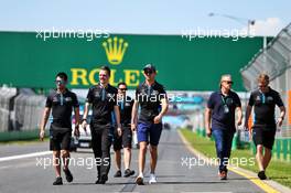 Nicholas Latifi (CDN) Williams Racing walks the circuit with the team. 11.03.2020. Formula 1 World Championship, Rd 1, Australian Grand Prix, Albert Park, Melbourne, Australia, Preparation Day.