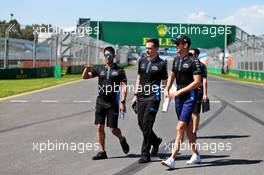 Nicholas Latifi (CDN) Williams Racing walks the circuit with the team. 11.03.2020. Formula 1 World Championship, Rd 1, Australian Grand Prix, Albert Park, Melbourne, Australia, Preparation Day.