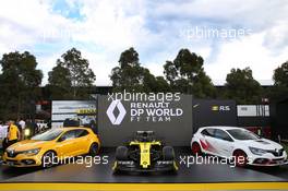 Renault F1 Team - livery reveal. Australian Grand Prix, Wednesday 11th March 2020. Albert Park, Melbourne, Australia. 11.03.2020. Formula 1 World Championship, Rd 1, Australian Grand Prix, Albert Park, Melbourne, Australia, Preparation Day.