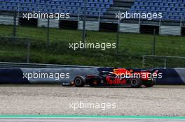 Max Verstappen (NLD) Red Bull Racing RB16 runs off the circuit in the second practice session. 03.07.2020. Formula 1 World Championship, Rd 1, Austrian Grand Prix, Spielberg, Austria, Practice Day.