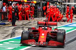 Sebastian Vettel (GER) Ferrari SF1000 leaves the pits. 03.07.2020. Formula 1 World Championship, Rd 1, Austrian Grand Prix, Spielberg, Austria, Practice Day.