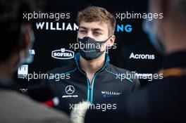 George Russell (GBR) Williams Racing with the media. 03.07.2020. Formula 1 World Championship, Rd 1, Austrian Grand Prix, Spielberg, Austria, Practice Day.