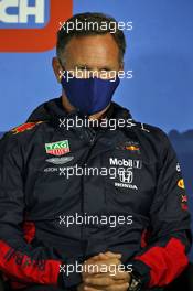 Christian Horner (GBR) Red Bull Racing Team Principal in the FIA Press Conference. 03.07.2020. Formula 1 World Championship, Rd 1, Austrian Grand Prix, Spielberg, Austria, Practice Day.