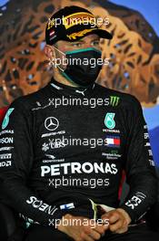 Race winner Valtteri Bottas (FIN) Mercedes AMG F1 in the post race FIA Press Conference. 05.07.2020. Formula 1 World Championship, Rd 1, Austrian Grand Prix, Spielberg, Austria, Race Day.