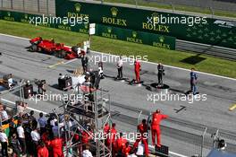 The podium (L to R): Charles Leclerc (MON) Ferrari, second; Valtteri Bottas (FIN) Mercedes AMG F1, race winner; Lando Norris (GBR) McLaren, third. 05.07.2020. Formula 1 World Championship, Rd 1, Austrian Grand Prix, Spielberg, Austria, Race Day.