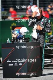 Pole sitter Valtteri Bottas (FIN) Mercedes AMG F1 W11 in qualifying parc ferme. 04.07.2020. Formula 1 World Championship, Rd 1, Austrian Grand Prix, Spielberg, Austria, Qualifying Day.