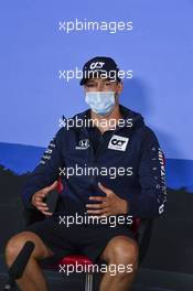 Daniil Kvyat (RUS) AlphaTauri in the FIA Press Conference. 02.07.2020. Formula 1 World Championship, Rd 1, Austrian Grand Prix, Spielberg, Austria, Preparation Day.