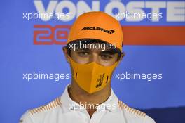 Lando Norris (GBR) McLaren in the FIA Press Conference. 02.07.2020. Formula 1 World Championship, Rd 1, Austrian Grand Prix, Spielberg, Austria, Preparation Day.