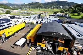 Renault F1 Team trucks in the paddock. 02.07.2020. Formula 1 World Championship, Rd 1, Austrian Grand Prix, Spielberg, Austria, Preparation Day.
