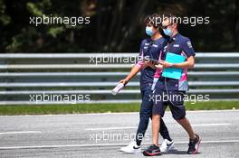 Lance Stroll (CDN) Racing Point F1 Team walks the circuit with the team. 02.07.2020. Formula 1 World Championship, Rd 1, Austrian Grand Prix, Spielberg, Austria, Preparation Day.