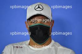 Valtteri Bottas (FIN) Mercedes AMG F1 in the FIA Press Conference. 02.07.2020. Formula 1 World Championship, Rd 1, Austrian Grand Prix, Spielberg, Austria, Preparation Day.