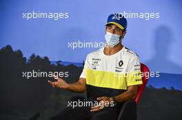 Daniel Ricciardo (AUS) Renault F1 Team in the FIA Press Conference. 02.07.2020. Formula 1 World Championship, Rd 1, Austrian Grand Prix, Spielberg, Austria, Preparation Day.