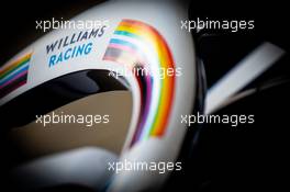 Williams Racing FW43 Halo cockpit cover. 02.07.2020. Formula 1 World Championship, Rd 1, Austrian Grand Prix, Spielberg, Austria, Preparation Day.