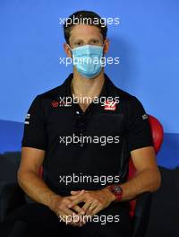 Romain Grosjean (FRA) Haas F1 Team in the FIA Press Conference. 02.07.2020. Formula 1 World Championship, Rd 1, Austrian Grand Prix, Spielberg, Austria, Preparation Day.