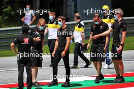 Romain Grosjean (FRA) Haas F1 Team walks the circuit with the team. 02.07.2020. Formula 1 World Championship, Rd 1, Austrian Grand Prix, Spielberg, Austria, Preparation Day.
