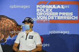 Pierre Gasly (FRA) AlphaTauri in the FIA Press Conference. 02.07.2020. Formula 1 World Championship, Rd 1, Austrian Grand Prix, Spielberg, Austria, Preparation Day.