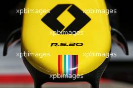 Renault F1 Team RS20 nosecone. 02.07.2020. Formula 1 World Championship, Rd 1, Austrian Grand Prix, Spielberg, Austria, Preparation Day.