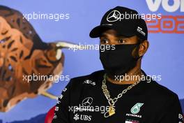 Lewis Hamilton (GBR) Mercedes AMG F1 in the FIA Press Conference. 02.07.2020. Formula 1 World Championship, Rd 1, Austrian Grand Prix, Spielberg, Austria, Preparation Day.