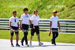 Lando Norris (GBR) McLaren walks the circuit with the team. 02.07.2020. Formula 1 World Championship, Rd 1, Austrian Grand Prix, Spielberg, Austria, Preparation Day.