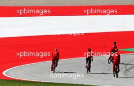 Charles Leclerc (MON) Ferrari rides the circuit with the team. 02.07.2020. Formula 1 World Championship, Rd 1, Austrian Grand Prix, Spielberg, Austria, Preparation Day.