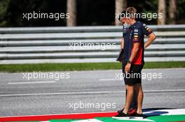 Alexander Albon (THA) Red Bull Racing walks the circuit with the team. 02.07.2020. Formula 1 World Championship, Rd 1, Austrian Grand Prix, Spielberg, Austria, Preparation Day.