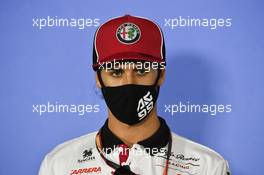 Antonio Giovinazzi (ITA) Alfa Romeo Racing in the FIA Press Conference. 02.07.2020. Formula 1 World Championship, Rd 1, Austrian Grand Prix, Spielberg, Austria, Preparation Day.