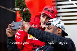 Charles Leclerc (MON) Ferrari with a fan. 21.02.2020. Formula One Testing, Day Three, Barcelona, Spain. Friday.
