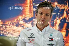 James Allison (GBR) Mercedes AMG F1 Technical Director in the FIA Press Conference. 20.02.2020. Formula One Testing, Day Two, Barcelona, Spain. Thursday.