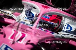 Sergio Perez (MEX) Racing Point F1 Team RP19. 20.02.2020. Formula One Testing, Day Two, Barcelona, Spain. Thursday.