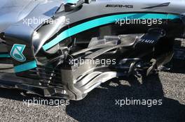 Mercedes AMG F1 W11 Barge Board. 20.02.2020. Formula One Testing, Day Two, Barcelona, Spain. Thursday.