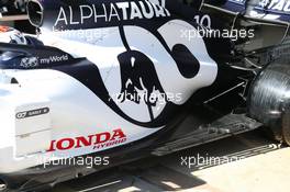 AlphaTauri AT01 Engine cover and floor. 20.02.2020. Formula One Testing, Day Two, Barcelona, Spain. Thursday.