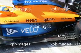 McLaren MCL35 Engine cover and floor. 20.02.2020. Formula One Testing, Day Two, Barcelona, Spain. Thursday.