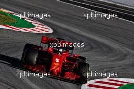Sebastian Vettel (GER) Ferrari SF1000. 20.02.2020. Formula One Testing, Day Two, Barcelona, Spain. Thursday.
