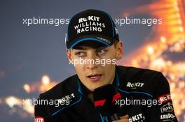 George Russell (GBR) Williams Racing in the FIA Press Conference. 19.02.2020. Formula One Testing, Day One, Barcelona, Spain. Wednesday.