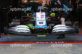 Williams Racing Front Wing nose cone. 19.02.2020. Formula One Testing, Day One, Barcelona, Spain. Wednesday.