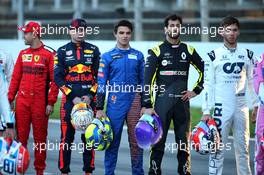 Lando Norris (GBR) McLaren at a drivers group photograph. 19.02.2020. Formula One Testing, Day One, Barcelona, Spain. Wednesday.